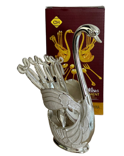 Suport Lebădă cu 6 lingurițe 15cm