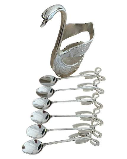 Suport Lebădă cu 6 lingurițe 15cm