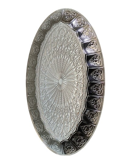 Tavă ovală Alpaca inimă 40cm