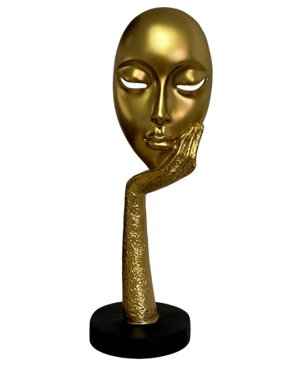 Statuie Față abstractă Gold 36cm