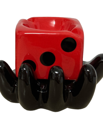 Scrumieră Mână cu zar 11cm