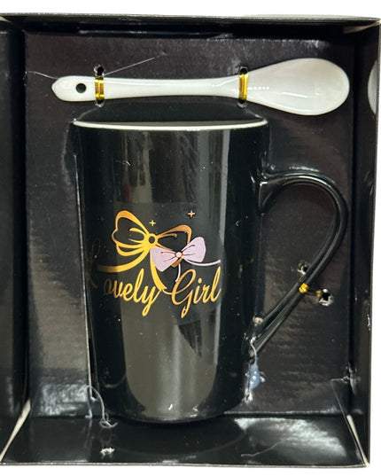 Set cadou cană cu linguriță Lovely HM80