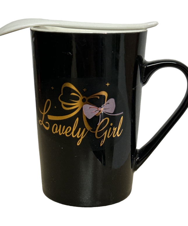 Set cadou cană cu linguriță Lovely HM80