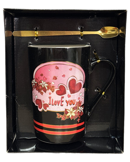 Set cadou cană cu linguriță Love HM215