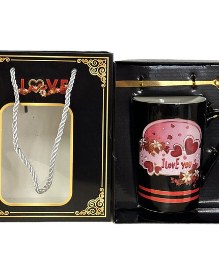 Set cadou cană cu linguriță Love HM215
