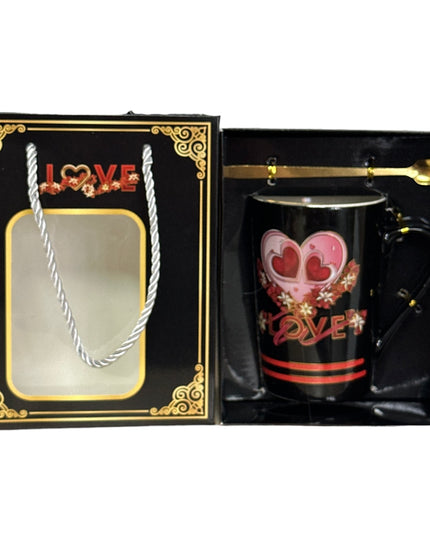 Set cadou cană cu linguriță Love HM215