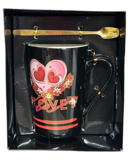 Set cadou cană cu linguriță Love HM215