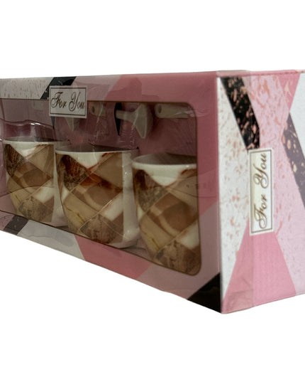 Set cadou 3 căni cu lingurițe AT1391