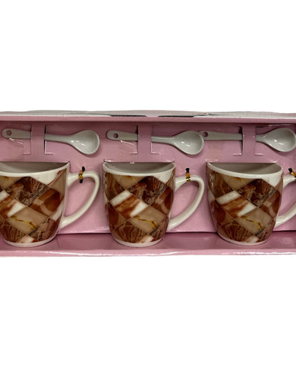 Set cadou 3 căni cu lingurițe AT1391