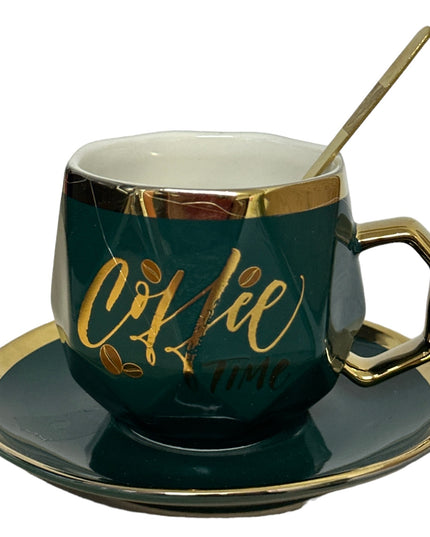 Set cadou ceașcă și farfurie cu linguriță AB032