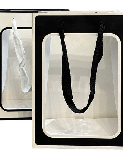 Pungă de cadou cu fereastră 12/set 20cm