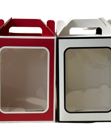 Pungă cadou cutie cu fereastră 12/set 27cm