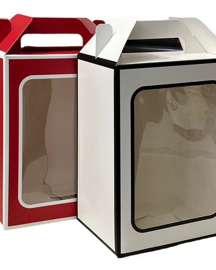 Pungă cadou cutie cu fereastră 12/set 27cm