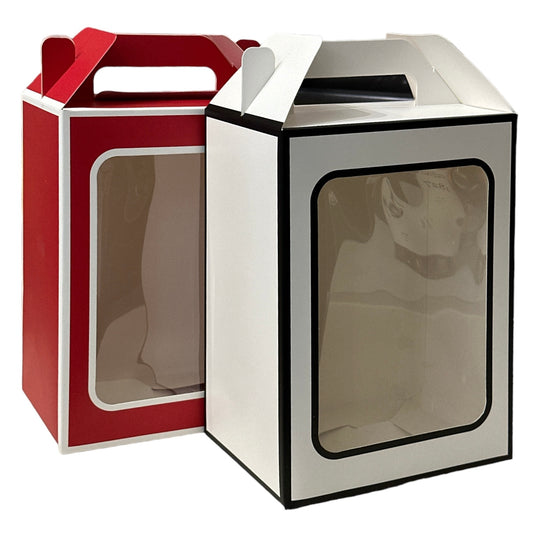 Pungă cadou cutie cu fereastră 12/set 27cm