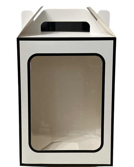 Pungă cadou cutie cu fereastră 12/set 27cm