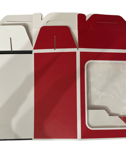 Pungă cadou cutie cu fereastră 12/set 27cm