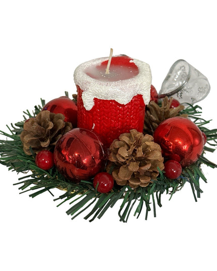 Aranjament Crăciun cu figurină Moș