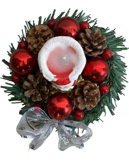 Aranjament Crăciun cu figurină Moș