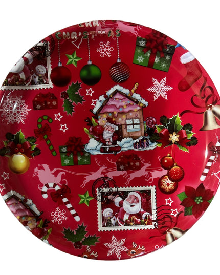 Tavă plastic Crăciun 35cm