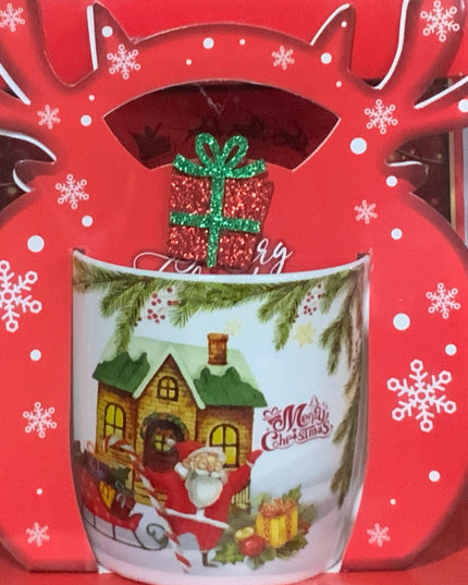 Set cadou Crăciun Cană cu ren ST206B