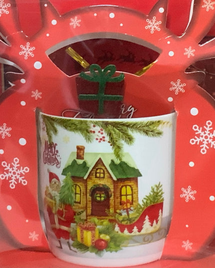 Set cadou Crăciun Cană cu ren ST206B