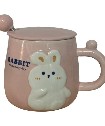 Set cană cu capac și linguriță Rabbit 928-6