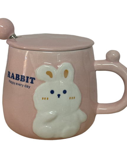 Set cană cu capac și linguriță Rabbit 928-6