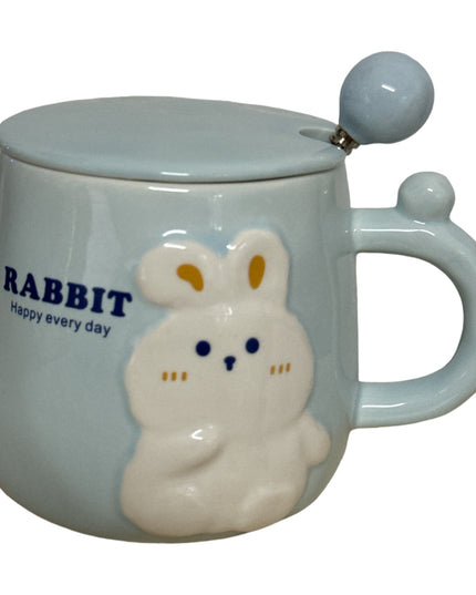 Set cană cu capac și linguriță Rabbit 928-6