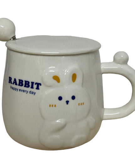 Set cană cu capac și linguriță Rabbit 928-6