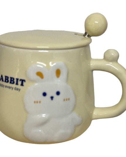 Set cană cu capac și linguriță Rabbit 928-6