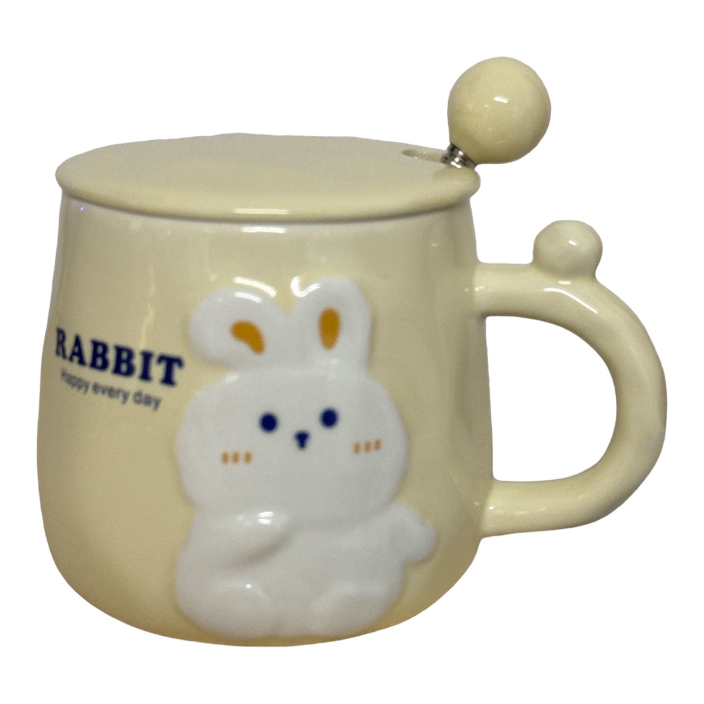 Set cană cu capac și linguriță Rabbit 928-6