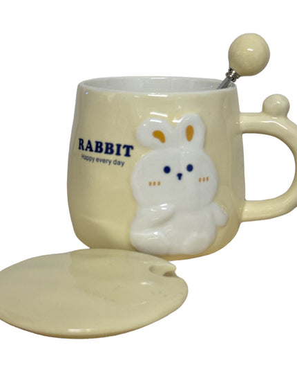 Set cană cu capac și linguriță Rabbit 928-6