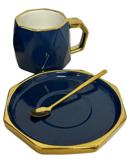 Set cadou ceașcă cu farfurie și linguriță 928-8