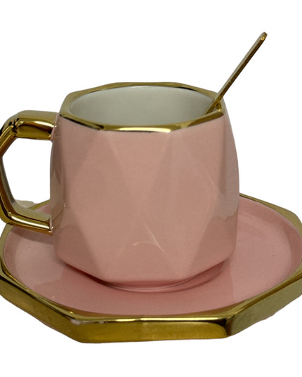 Set cadou ceașcă cu farfurie și linguriță 928-8