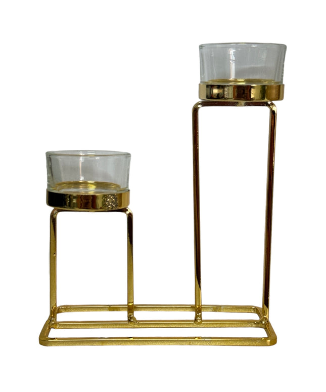 Suport lumânare metal 2 brațe DL2277