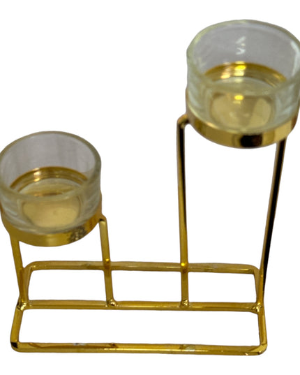 Suport lumânare metal 2 brațe DL2277