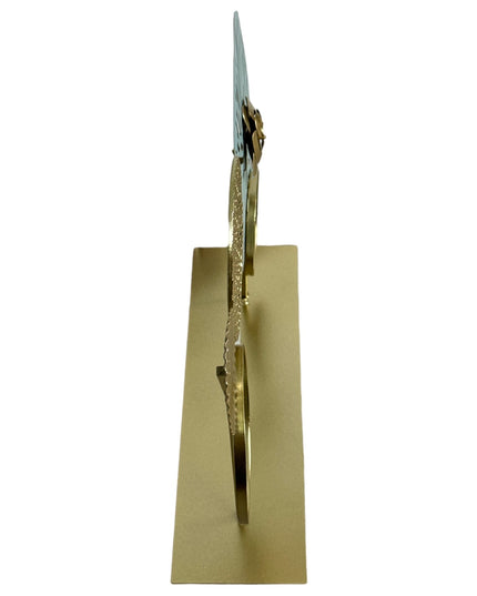 Decor metalic Floral 30cm