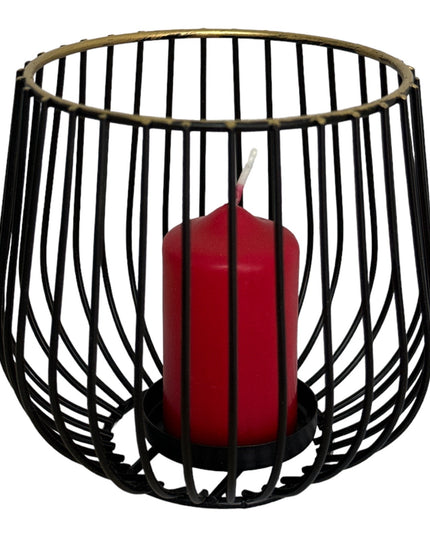 Suport lumânare metalic 931-3 13cm