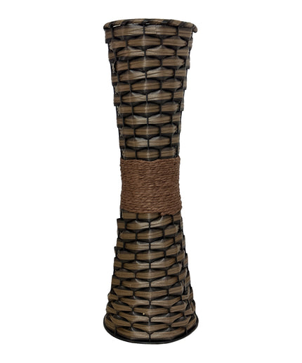 Suport flori metal cu imitație Ratan 45cm