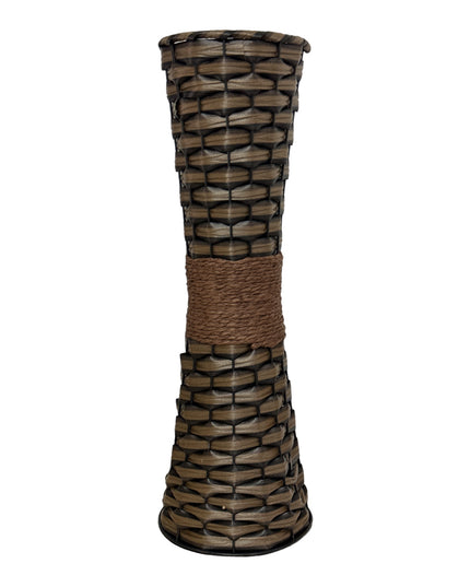 Suport flori metal cu imitație Ratan 45cm