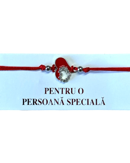 Mărțișor brățară cu șnur 12/set Argintiu