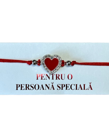 Mărțișor brățară cu șnur 12/set Argintiu