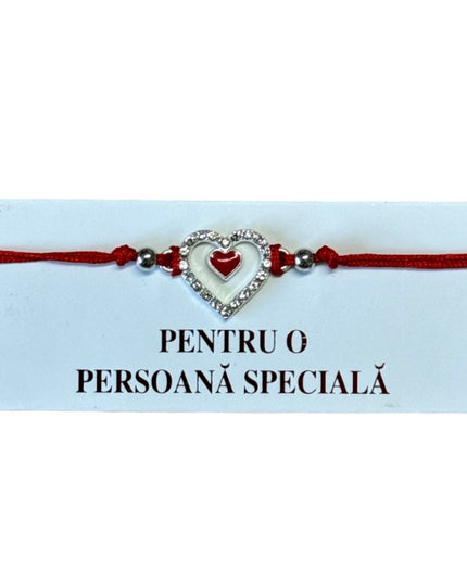 Mărțișor brățară cu șnur 12/set Argintiu