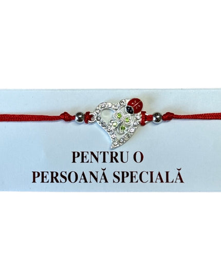 Mărțișor brățară cu șnur 12/set Argintiu