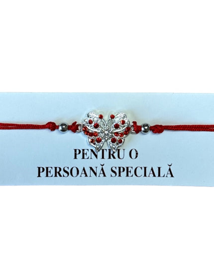 Mărțișor brățară cu șnur 12/set Argintiu