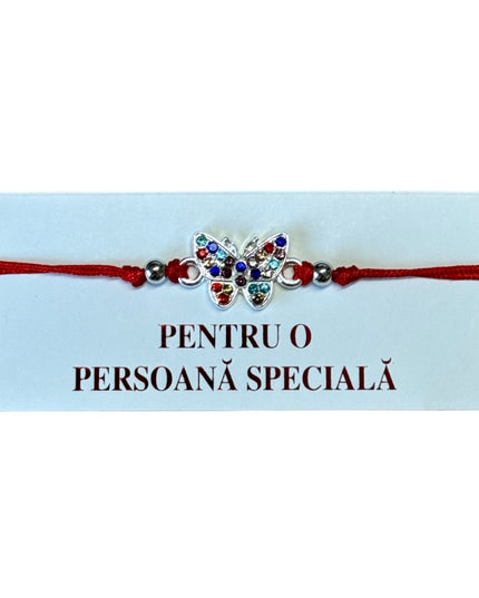 Mărțișor brățară cu șnur 12/set Argintiu