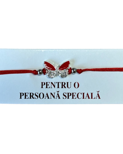 Mărțișor brățară cu șnur 12/set Argintiu