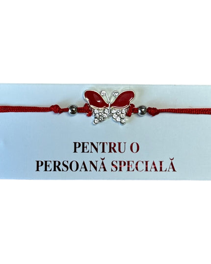 Mărțișor brățară cu șnur 12/set Argintiu