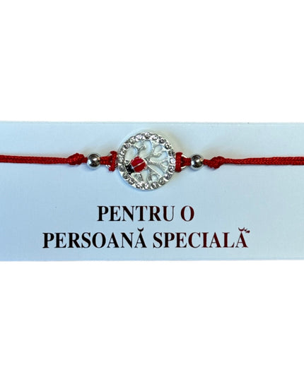 Mărțișor brățară cu șnur 12/set Argintiu