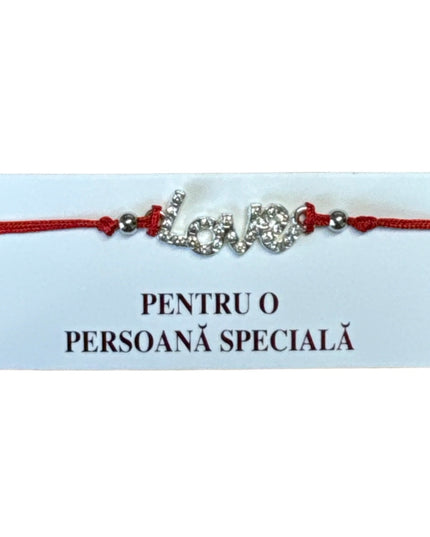 Mărțișor brățară cu șnur 12/set Argintiu